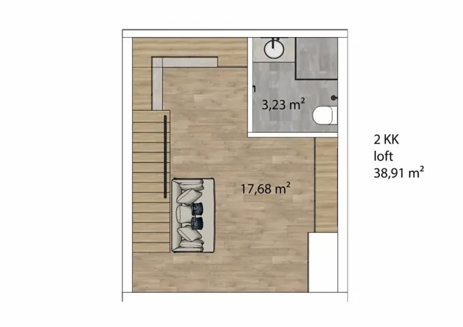 Prodej bytu 2+kk, Šardice, 39 m2
