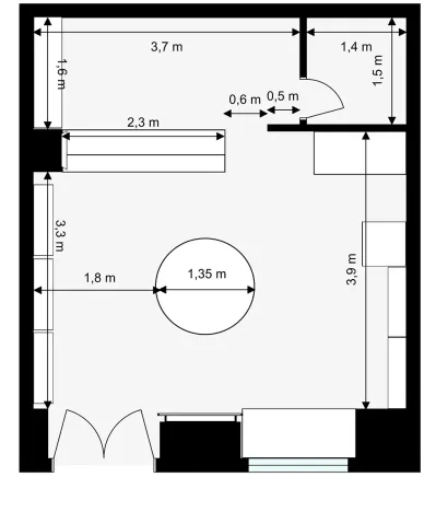 Pronájem obchodního prostoru, Praha - Nové Město, Revoluční, 30 m2