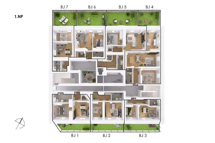 Prodej bytu 2+kk, Postupice, Blanická, 49 m2