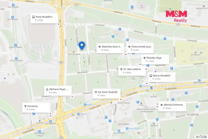 Pronájem bytu 3+1, Praha - Hloubětín, V Novém Hloubětíně, 162 m2