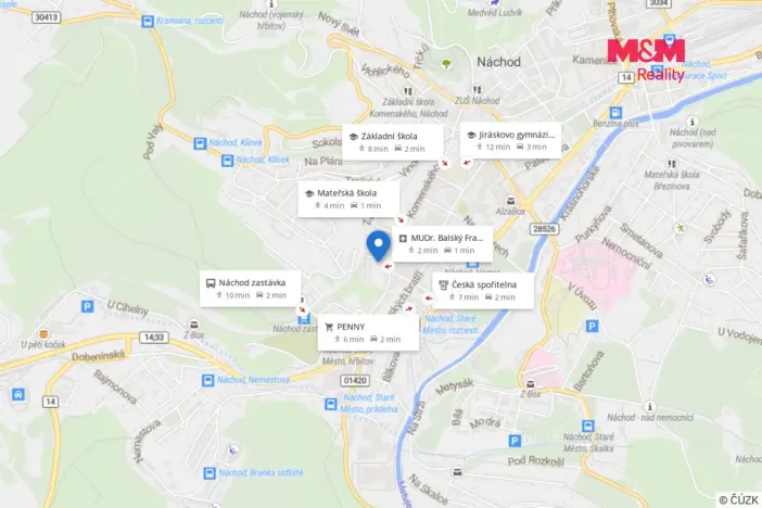 Pronájem rodinného domu, Náchod, Na Letné, 85 m2