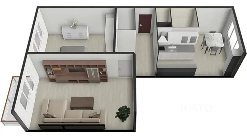 Prodej bytu 2+1, Písek, Harantova, 63 m2