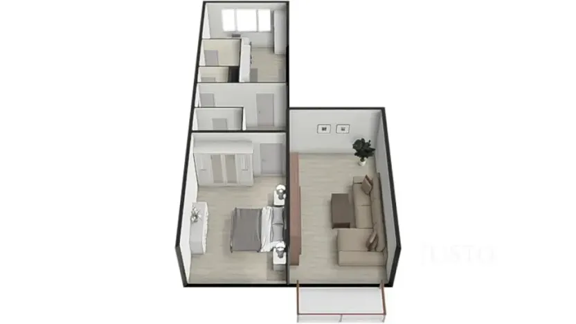 Prodej bytu 2+1, Písek, Harantova, 63 m2
