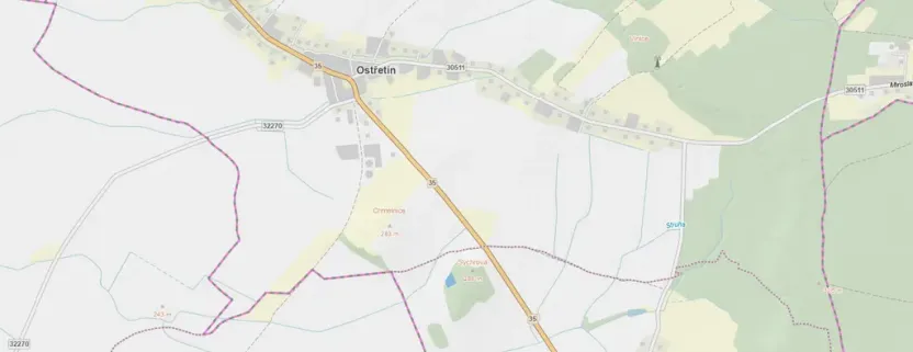 Prodej louky, Ostřetín - Vysoká u Holic, 2972 m2