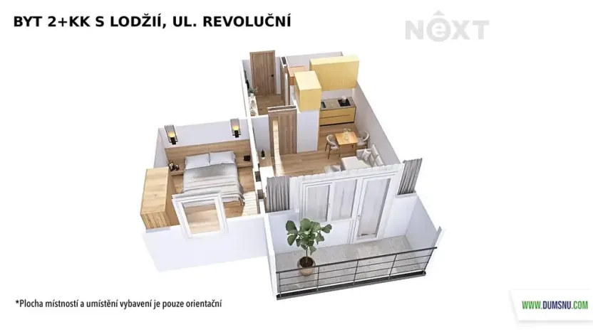 Pronájem bytu 2+kk, Šumperk, Revoluční, 37 m2