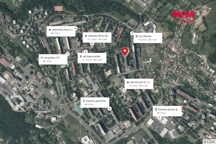 Pronájem bytu 1+1, Ústí nad Labem - Severní Terasa, Šípková, 33 m2