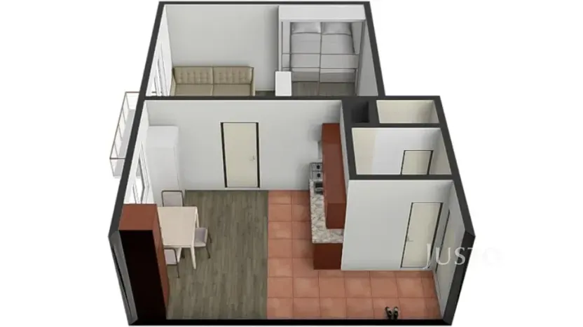 Prodej bytu 1+1, Písek, Harantova, 36 m2