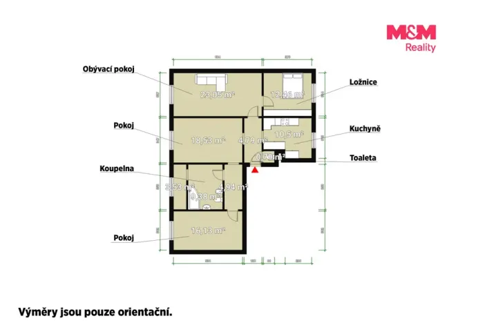 Prodej bytu 4+1, Sokolov, Hornická, 97 m2