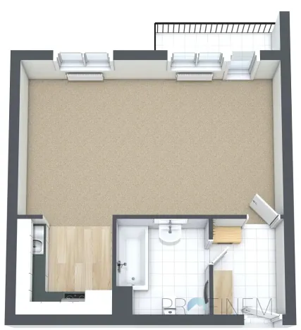 Pronájem bytu 1+1, Ústí nad Orlicí, Popradská, 40 m2