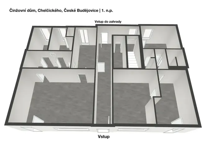 Prodej činžovního domu, České Budějovice, Chelčického, 489 m2