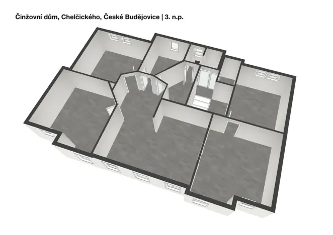Prodej činžovního domu, České Budějovice, Chelčického, 489 m2