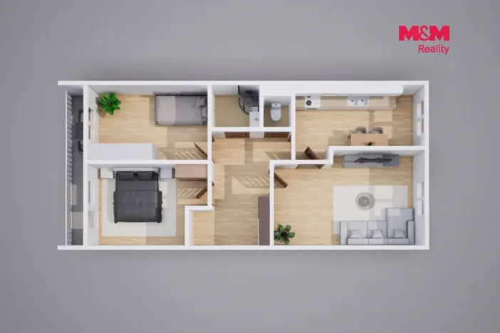 Prodej bytu 3+1, Krupka - Maršov, Dukelských hrdinů, 68 m2