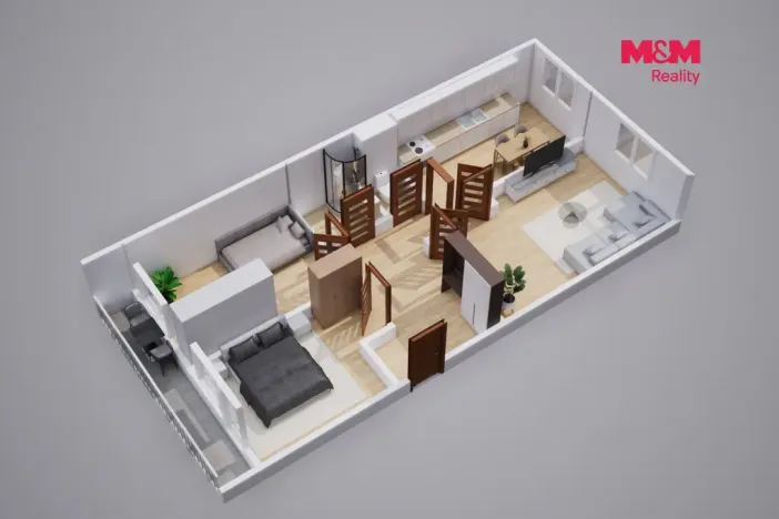 Prodej bytu 3+1, Krupka - Maršov, Dukelských hrdinů, 68 m2