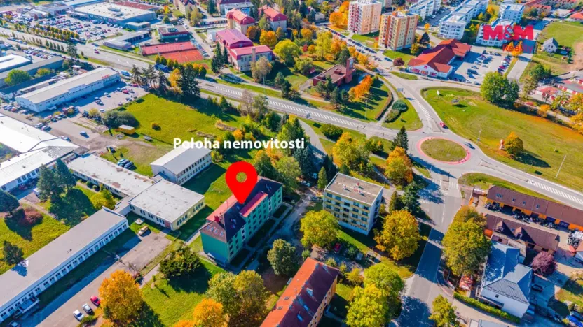 Prodej bytu 2+kk, Třeboň - Třeboň II, Nádražní, 50 m2