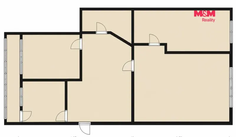 Prodej bytu 3+1, Most, Okružní, 68 m2