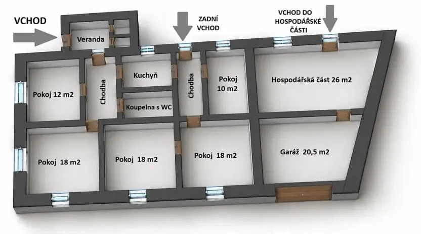 Prodej rodinného domu, Čáslav, Čeplova, 110 m2