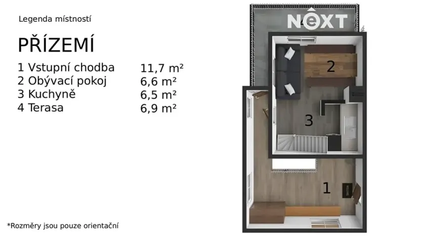 Prodej chaty, Popůvky, 67 m2