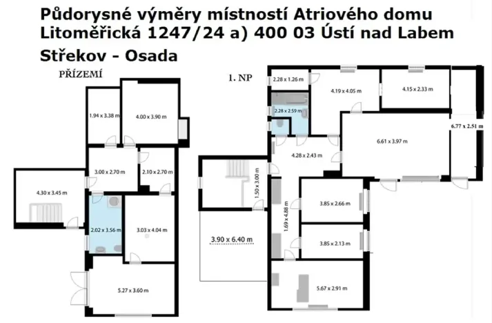 Prodej vily, Ústí nad Labem, Litoměřická, 254 m2