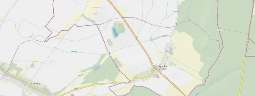 Prodej lesa, Ostřetín - Vysoká u Holic, 11957 m2