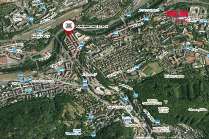 Pronájem bytu 1+1, Karlovy Vary, Foersterova, 46 m2