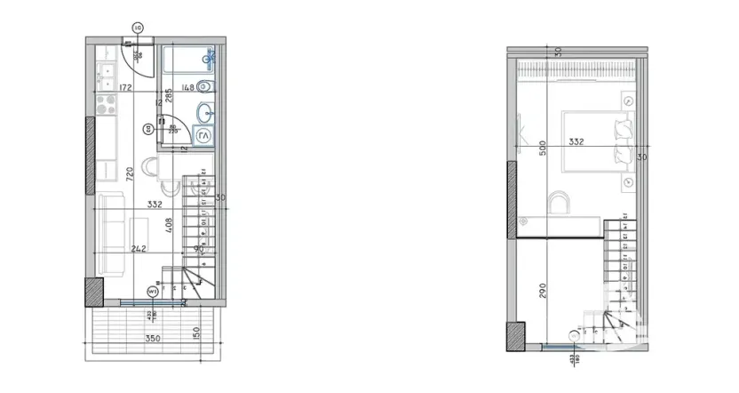 Prodej bytu 2+kk, Qerret, Albánie, 44 m2