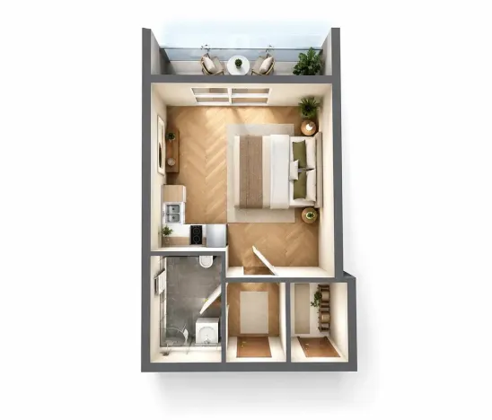 Pronájem bytu 1+kk, Uhlířské Janovice, Hrnčířská, 35 m2