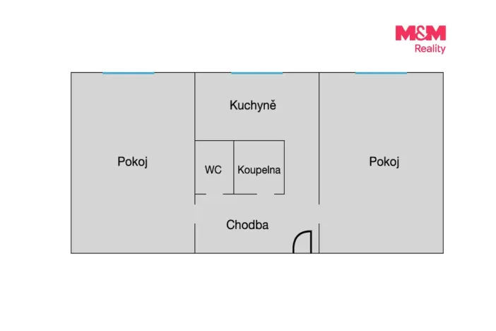 Pronájem bytu 2+1, Karviná - Ráj, Ciolkovského, 53 m2