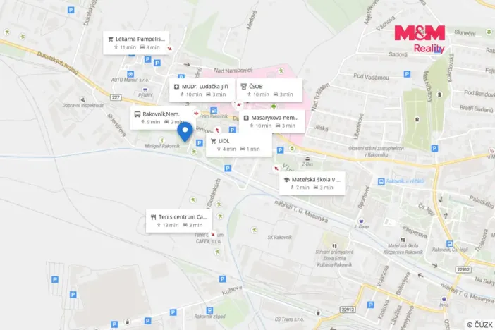 Pronájem bytu 3+1, Rakovník - Rakovník II, Pod Nemocnicí, 59 m2