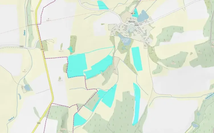 Dražba pozemku, Staré Sedlo, 223600 m2