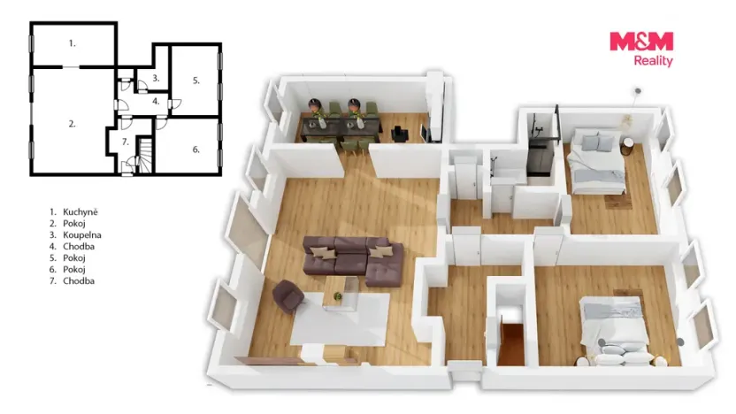 Prodej bytu 3+1, Pec pod Sněžkou - Velká Úpa, 129 m2