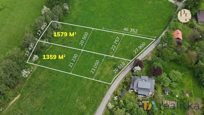 Prodej pozemku pro bydlení, Návsí, 1359 m2