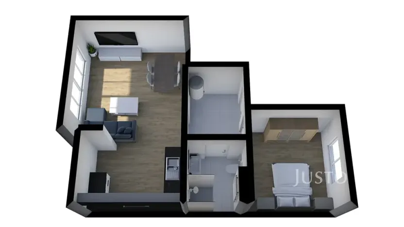 Pronájem bytu 2+kk, Praha - Strašnice, Kounická, 47 m2
