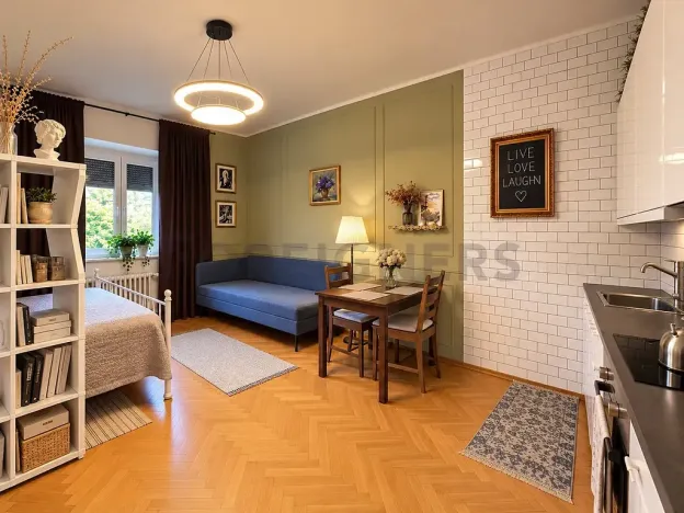 Pronájem bytu 1+kk, Praha, V olšinách, 36 m2