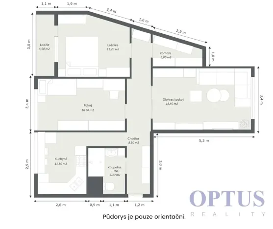 Prodej bytu 3+1, Ostrava, Lechowiczova, 77 m2