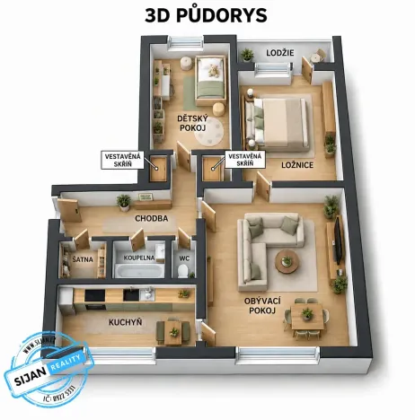 Prodej bytu 3+1, Lipník nad Bečvou, Zahradní, 67 m2