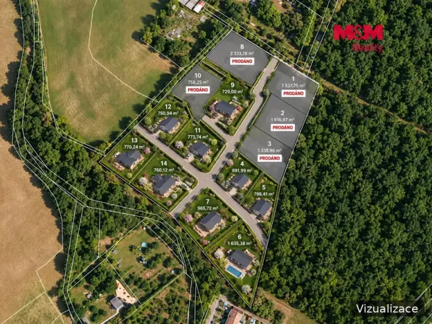 Prodej pozemku pro bydlení, Líšťany, 729 m2