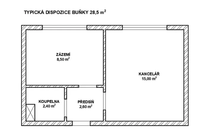 Pronájem kanceláře, Trutnov, Železničářská, 29 m2