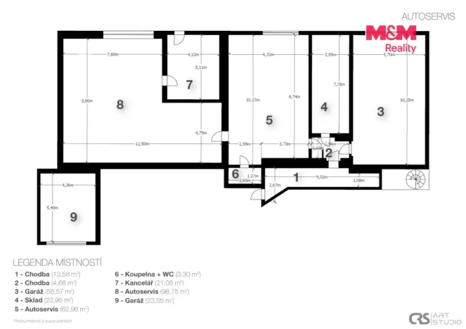 Prodej výrobních prostor, Mařenice, 214 m2