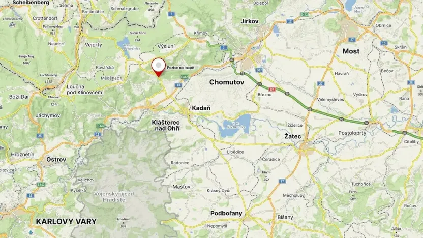 Prodej pole, Klášterec nad Ohří - Hradiště, 3930 m2