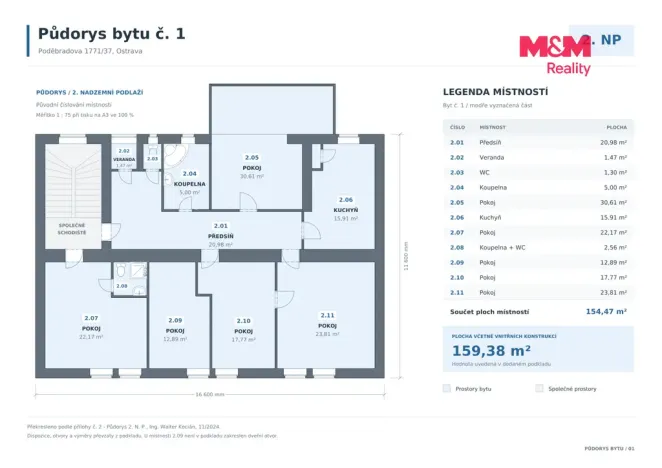 Prodej bytu 5+1, Ostrava - Moravská Ostrava, Poděbradova, 159 m2