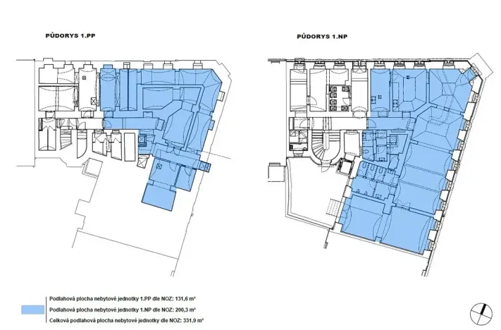 Pronájem obchodního prostoru, Praha - Vinohrady, Záhřebská, 331 m2