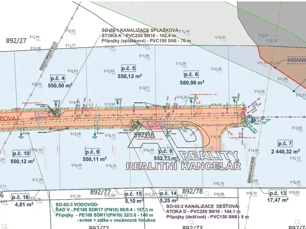 Prodej pozemku pro bydlení, Srubec, 552 m2