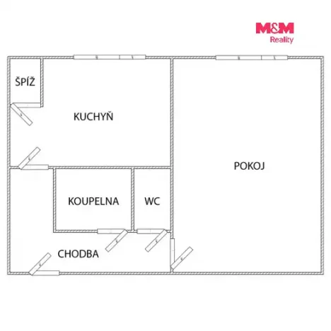 Prodej bytu 1+1, Ostrava - Poruba, Gen. Sochora, 33 m2