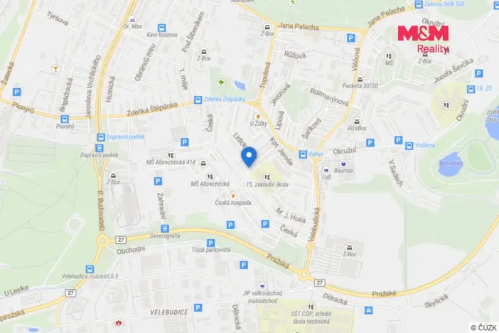 Pronájem bytu 2+kk, Most, Lidická, 33 m2