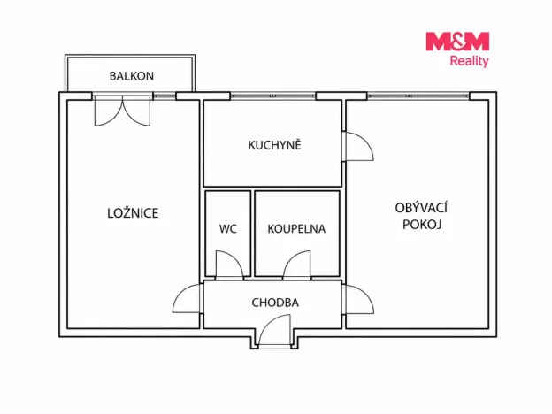 Pronájem bytu 2+1, Louny, Tyršovo nám., 51 m2