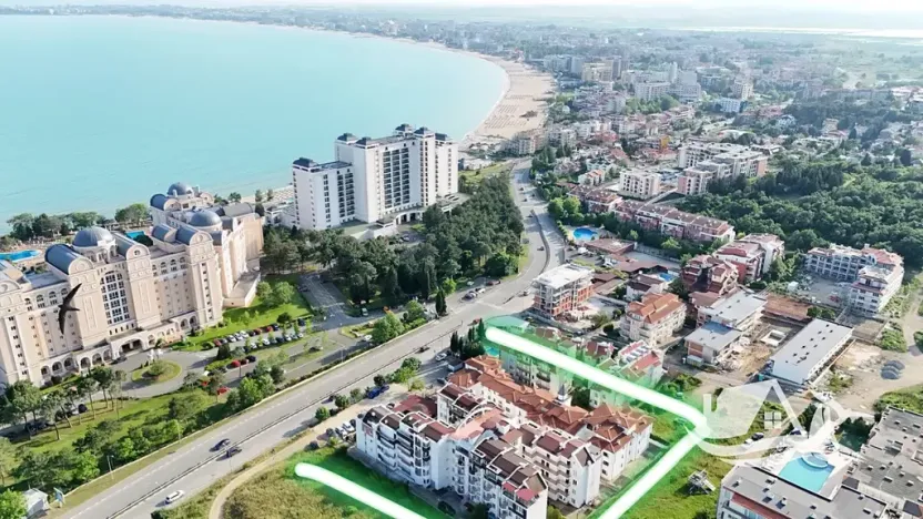 Prodej bytu 2+kk, Sveti Vlas, Bulharsko, 51 m2