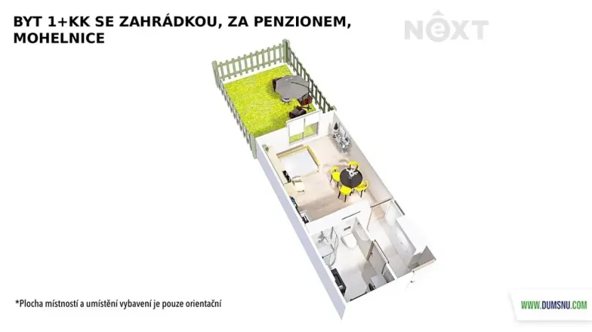 Pronájem bytu 1+kk, Mohelnice, Za Penzionem, 27 m2