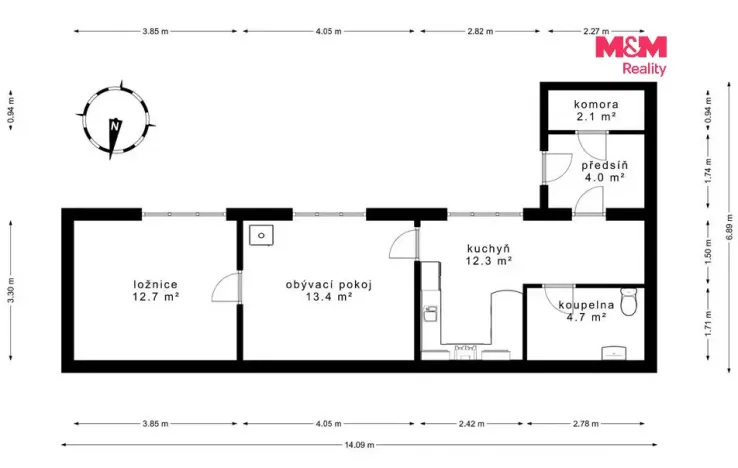 Prodej rodinného domu, Vyšehořovice, 50 m2