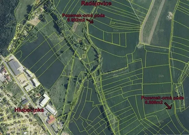 Prodej pole, Radějovice, 15800 m2