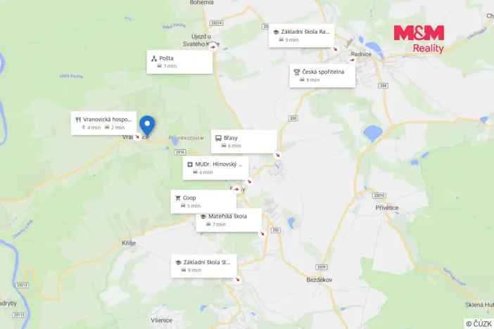 Prodej pozemku pro bydlení, Břasy - Vranovice, 334 m2
